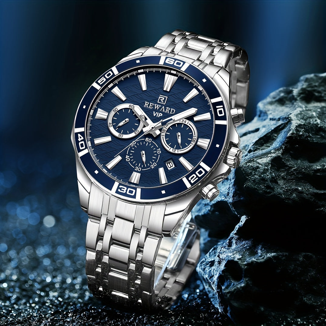 Introducing The Latest Collection of Premium Men'S Business Watches Featuring Stainless Steel, Quartz Movement, Chronograph Functions, And Luminous Displays for Sports Enthusiasts