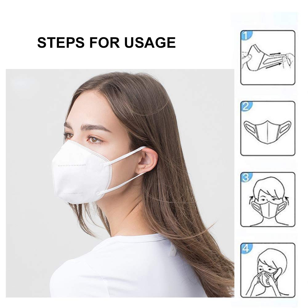 Individually Wrapped Disposable Face Masks Suitable for Most Face Shapes - Breathable Windproof Warmth Retention, Elastic Ear Loops & Comfortable Fit for Daily Use, Travel, School, Work - Individually Wrapped for Hygiene (No)