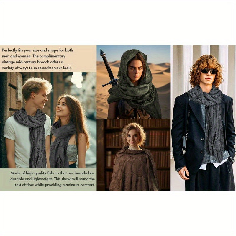 Scarf, Hooded Cape, Renaissance Clothing, Cape Accessories