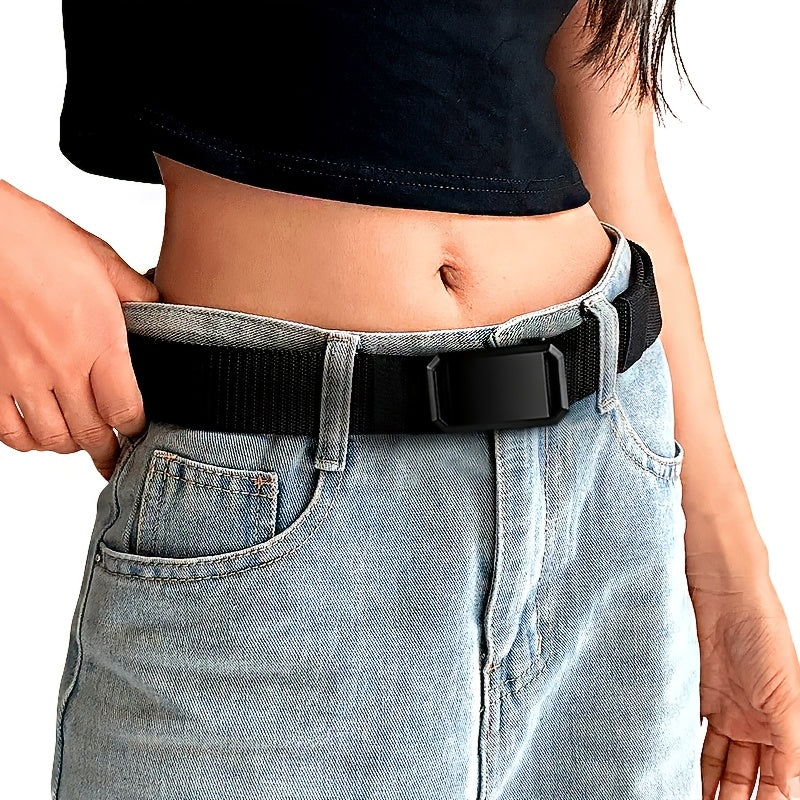4pcs Automatic Buckle Adjustable Waistband, Made Of Soft Nylon Material That Is Sturdy, Stretch Resistant, And Wear-resistant. Suitable for Jeans, Work Pants, Casual Pants, And Skirts, It Can Be Used for Both Commuting And Leisure - Unisex
