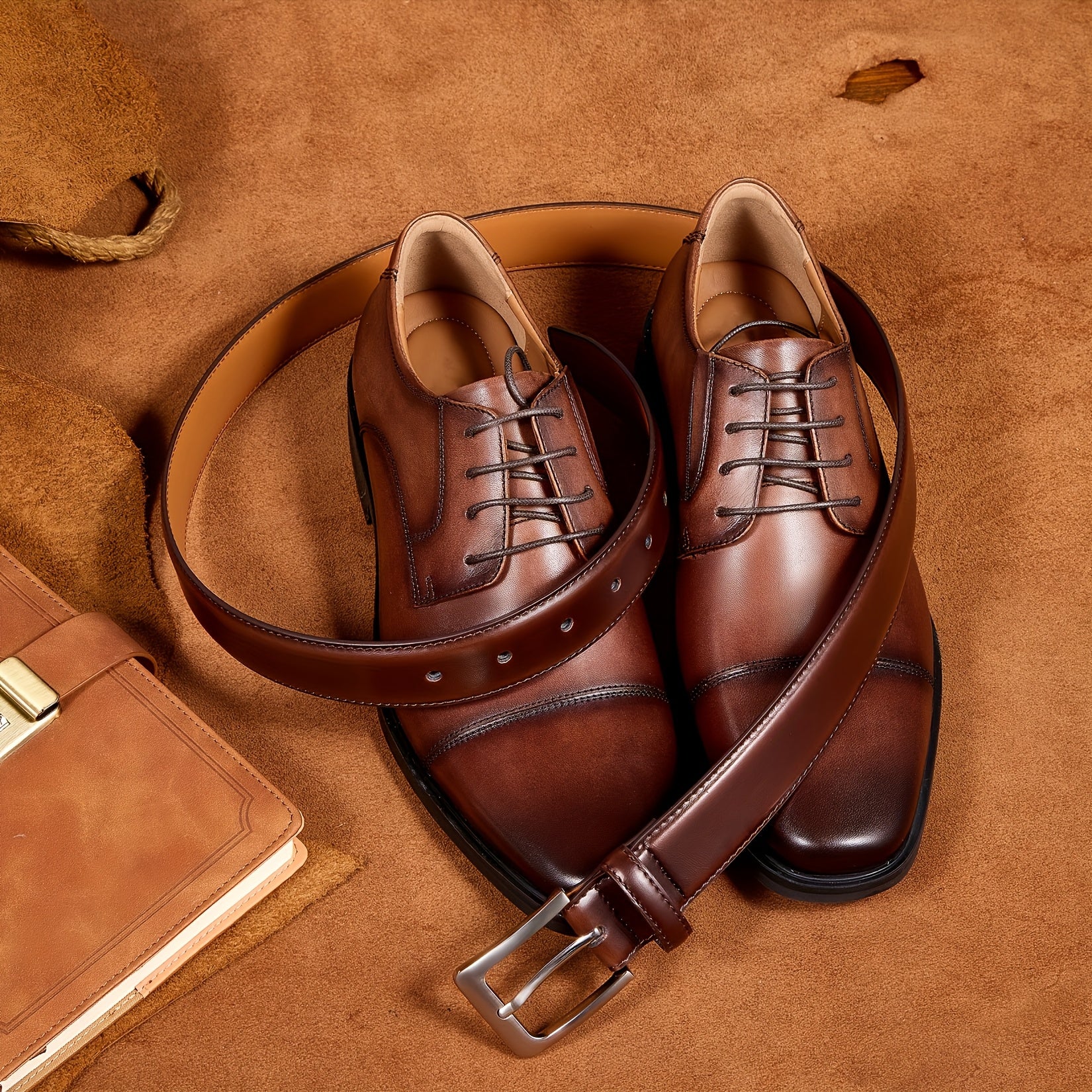 Set of 2 Men'S Belts Made from Genuine Leather, Suitable for Dress, Casual Wear, Golf, And Jeans, Measuring 1 3/8 Inches