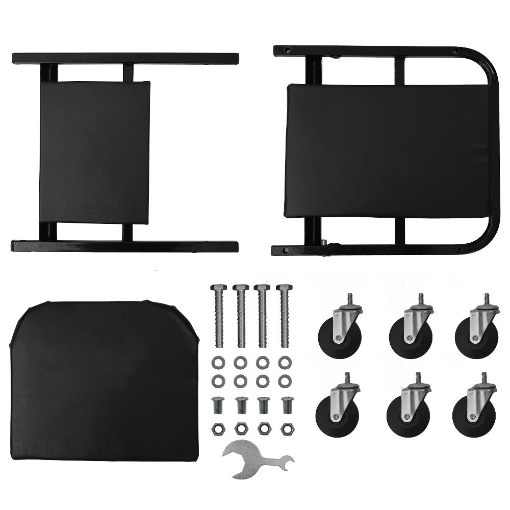 [New Gift for Husband] Mobile Auto Repair Bench (Sold Independently), 36 Inch, Foldable Z-Crawler 2-In-1 Crawling Suit, 300 Pound Capacity, Adjustable Roller Coaster Rolling Folding Car Crawling Suit, New Gift for Husband, With 6 2.5-Inch Wheels, Suitable