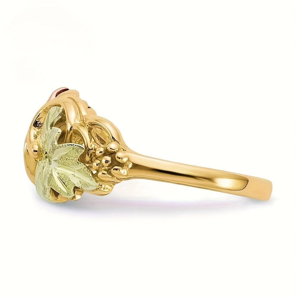 4pcs14K Gold-plated Exquisite Leaf Design Ring - Suitable for Daily Wear and Special Occasions, Perfect Gift for Birthdays, Anniversaries, and New Year's (ladies, Friends, Family), Delicate Craftsmanship, Cute Accessories