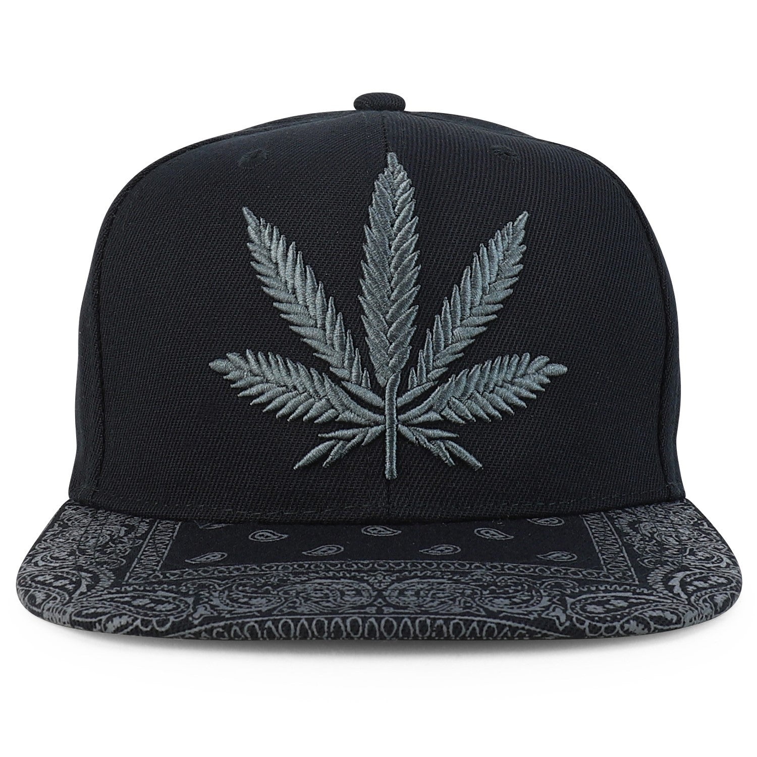 Rasta MJ Leaf 3D Embroidered Flat Bill Snapback Cap