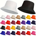 30 Pieces Solid Bucket Hat Bulk Packable Fishing Hats Travel Bucket Hat Beach Fishing Cap For Women Men