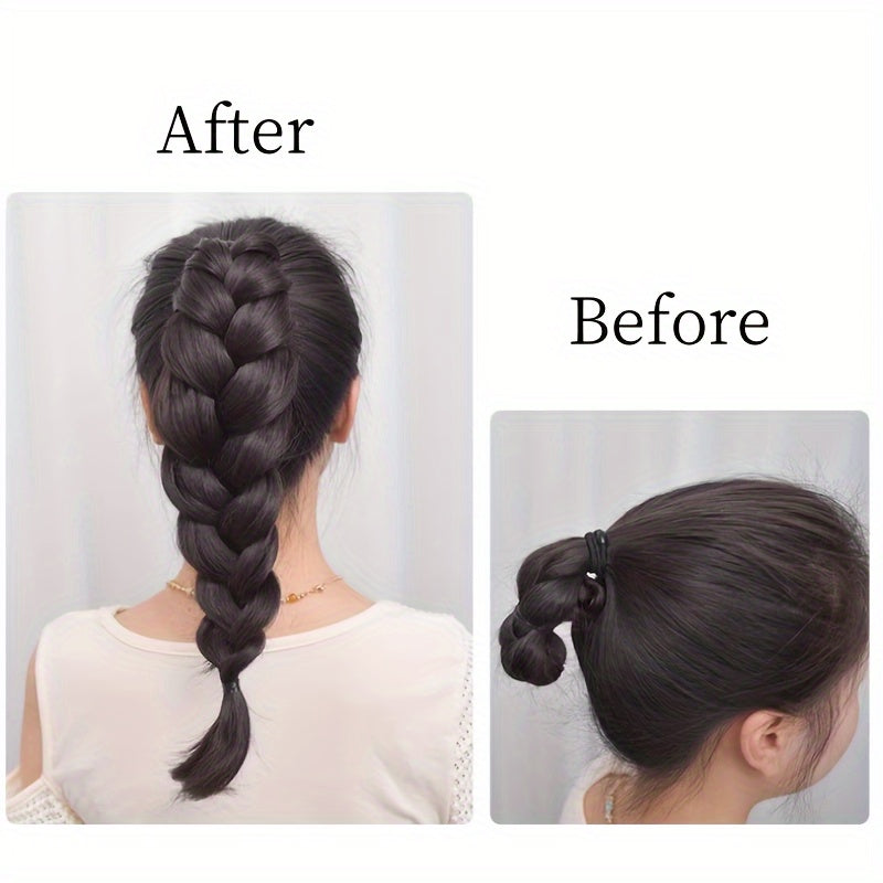 13IN Claw Clip Braided Ponytail Extensions, Chic Trendy Hairstyle Ponytail Wig For Women, Loose Curly Easy To Wear And Style, Natural Looking, Fashion Daily Hair Accessories, Ideal Gifts For Her