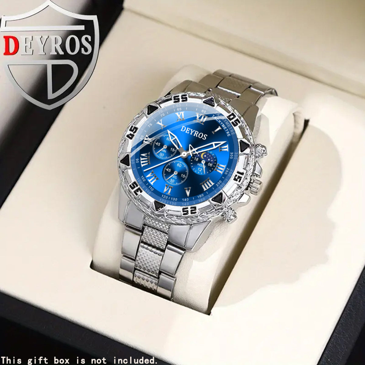 16pcs/ Set, Watches for Men, 4pcs Fashion Mens Watches Multi Color Combination Quartz Men Watches Sets Analog Wrist Watch Sets & 12pcs Mens Fashion Bracelet+Necklace+Ring Jewelry Set - Christmas, Halloween Gift, Reloj Para Hombre