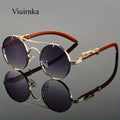 Fashionable Round Metal Frame Glasses with Gradient PC Lenses - Luxury Double Bridge Design, Leopard Detail Hinges, Stylish And Chic for Both Men And Women, Perfect for Vacation, Street Photography, And Includes Protection Case, As a Unique Gift