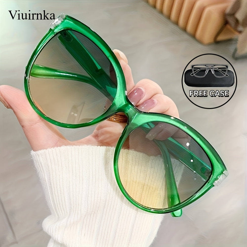Summer Must Haves, Luxury Cat Eye Fashion Glasses for Women And Men, Oversized Fashion Shades Perfect for Beach, Vacation, Travel And Cruise, Trendy Y2K Style Accessory for Daily Wear, Street Photography And Holiday Gifts, Lightweight And Protective
