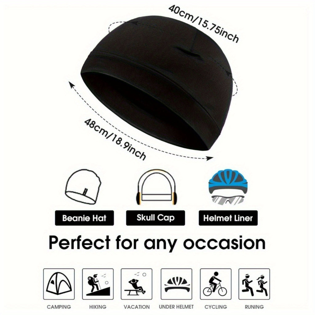 [Cooling Skull Caps] 12 Pack Cooling Skull Caps Moisture Wicking Stretchy Liners for Men, Breathable Sweat Beanies for Cycling Running Sports