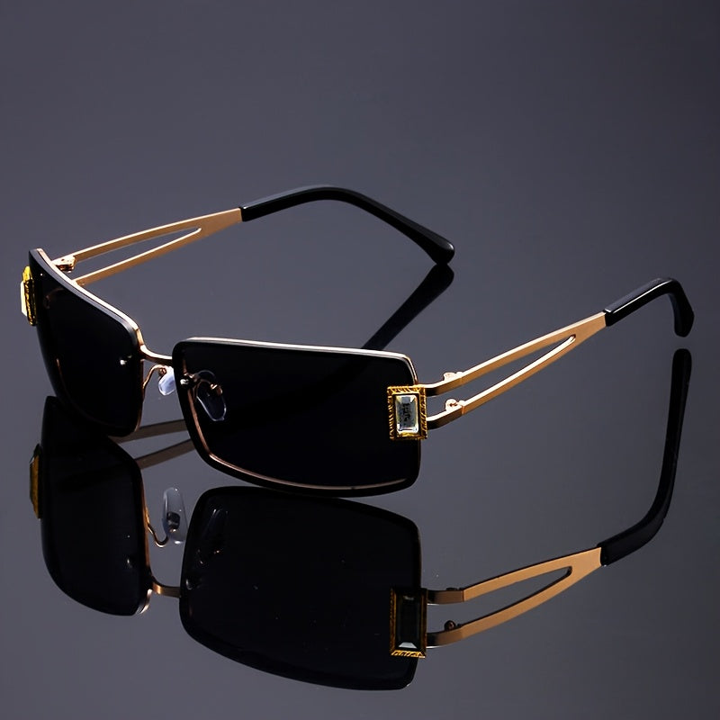 VIOLA MAG1pcs Fashion Single Item  Glasses Women's Change of Color Hip-hop Party Glasses Luxury Square Rhinestone Decoration Men's and Women's Party Glasses