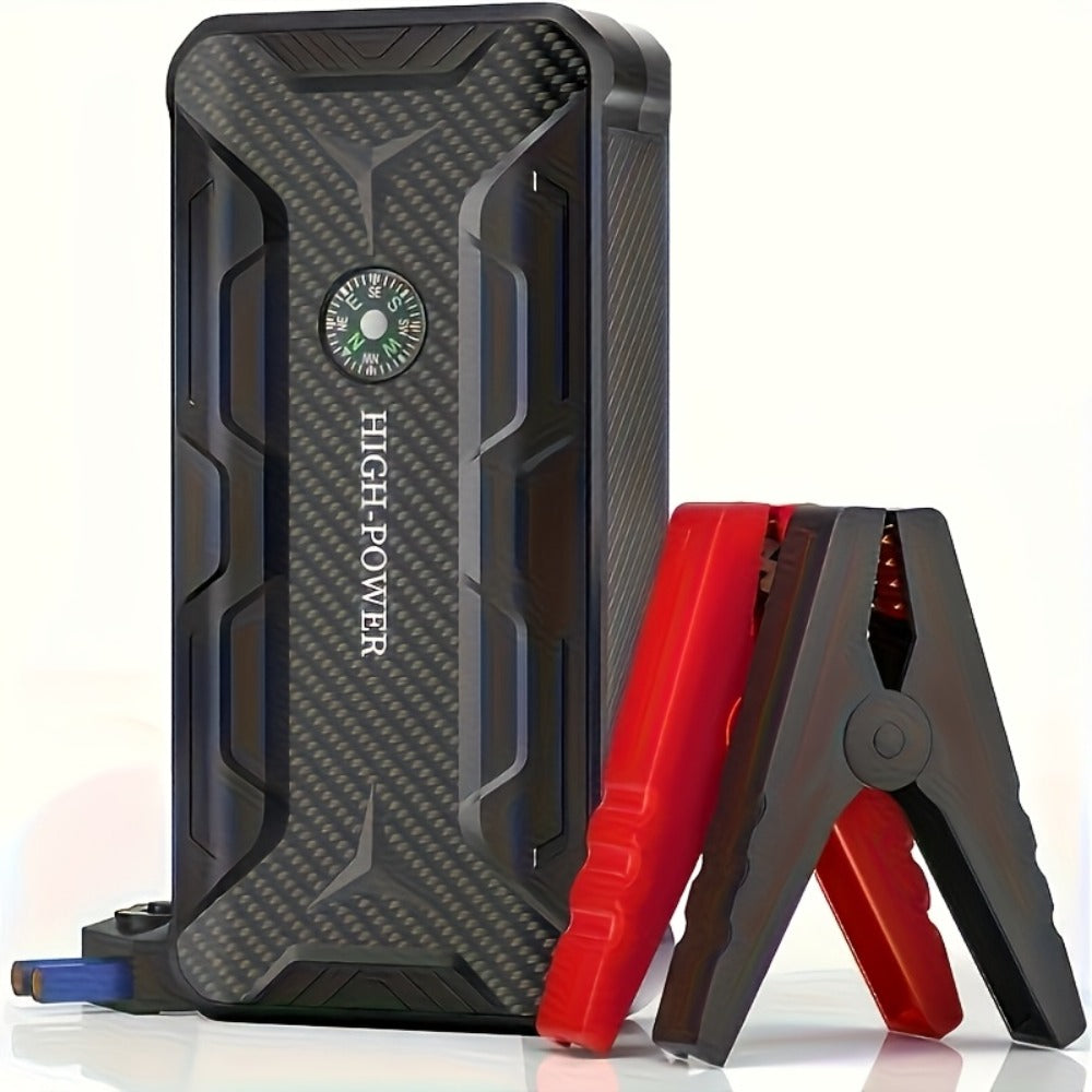 Wireless Car Jump Starter, Battery Jump Starter Portable Peak, Portable Car Battery Charger 12V (8.0L GAS/1.72 Gallon Diesel) Quick Car Start, USB Input/output, LED Emergency, Car Accessory Tool