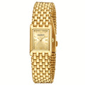 JIANDUN Small Golden Watches For Women Vintage Ladies Quartz Wrist Watches Stainless Steel Band Womens Golden Watch Luxury Bracelet Tools Included