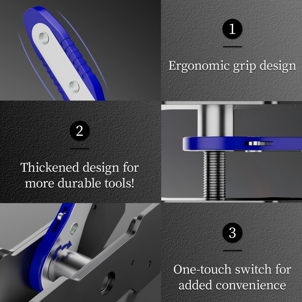 Brake Caliper Press Tool Car Piston Spreader Pad 360 Degree Swing Ratchet Hand Wrench Expander For Single Twin Quad Piston Disc Brake Vehicle