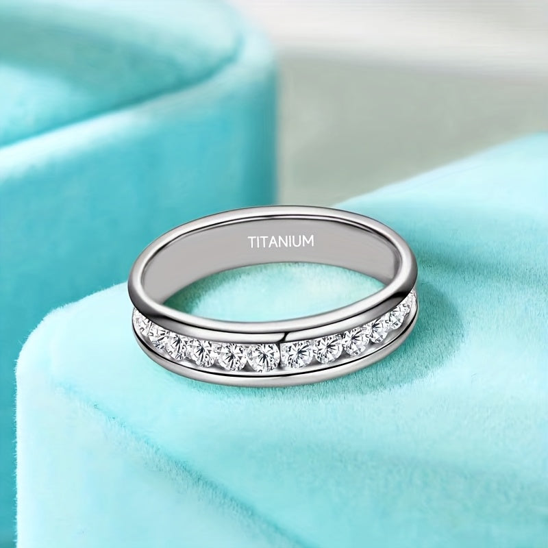 S925 Sterling Silver Moissanite Ring, Sparkling, Stylish and Versatile, Suitable for Men, Women, Couples, Students, Weddings, Engagements, Christmas Jewelry Gifts.