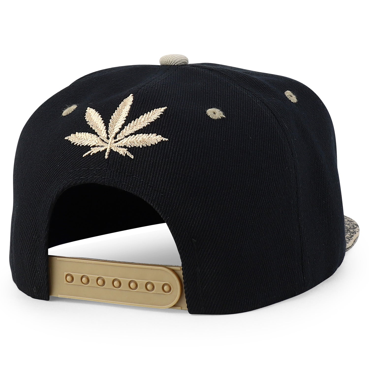 Rasta MJ Leaf 3D Embroidered Flat Bill Snapback Cap