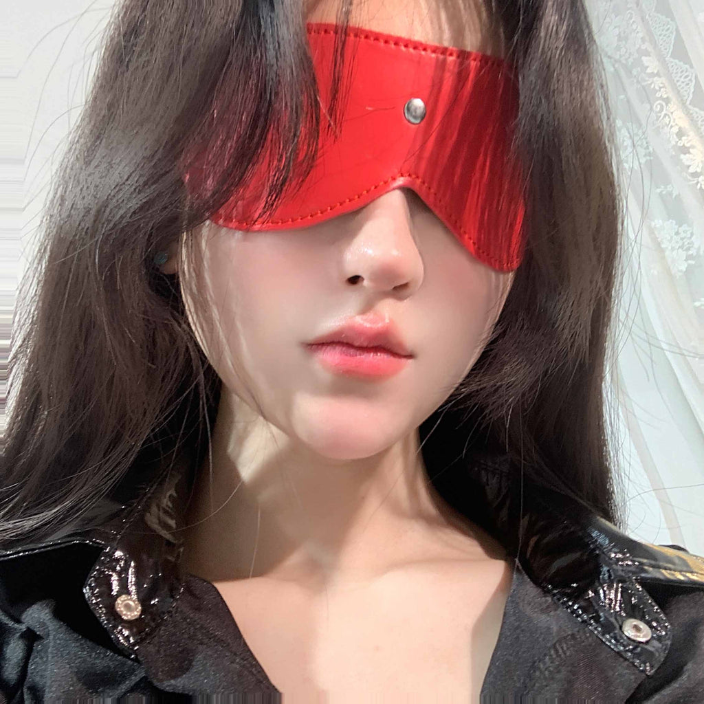 P-346 Leather blackout eye mask