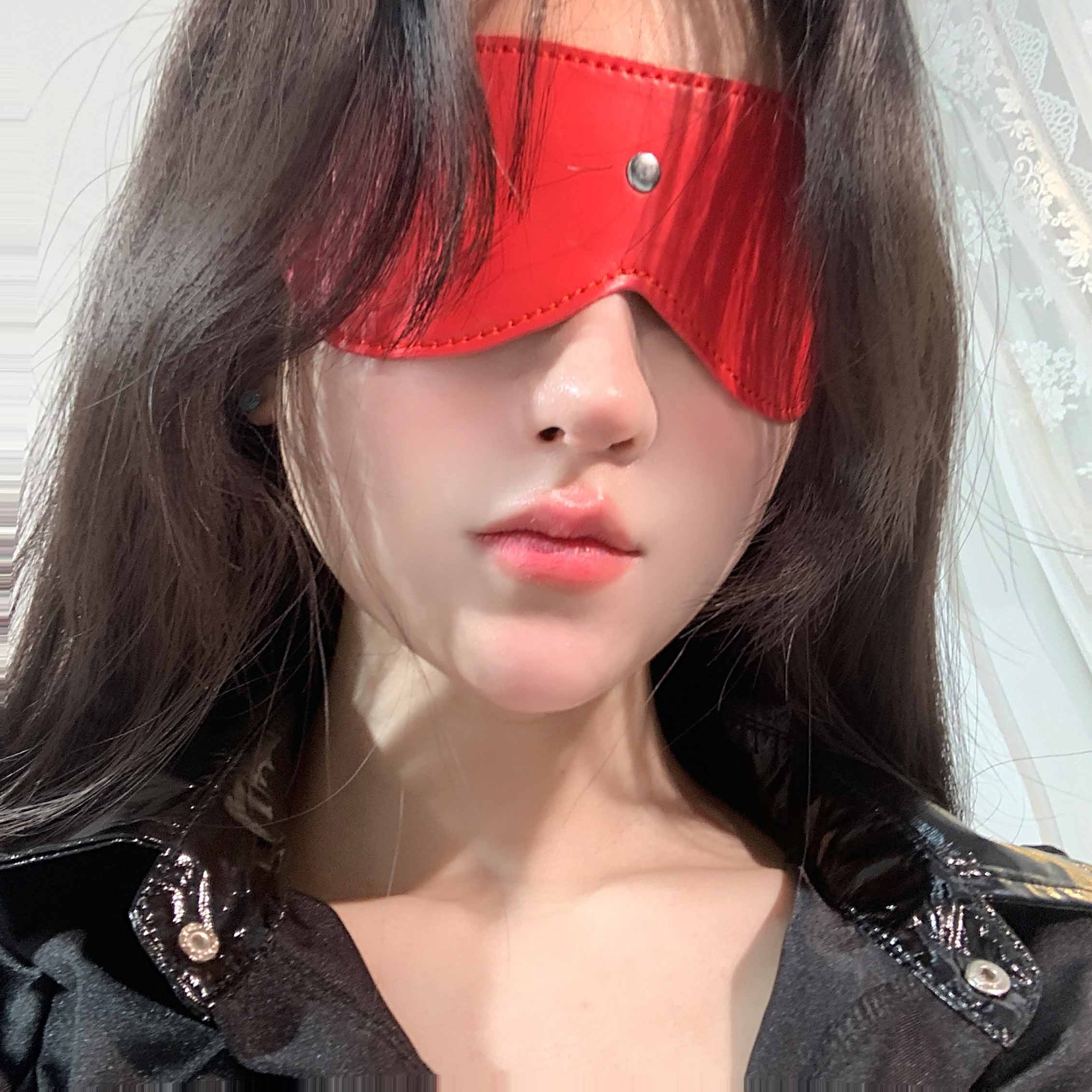 P-346 Leather blackout eye mask