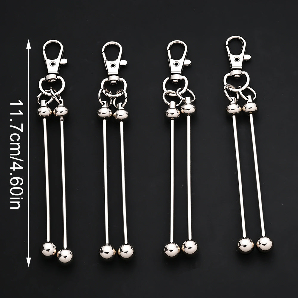 20pcs Creative Women Keychain Set | Double Blank Bar Beadable Key Rings Kit for Making, Bag Pendant | Ideal for Wedding, Party, Graduation, Travel, Holiday, Back to School Gift | Iron Material, Lobster Clasp, Anime Theme by NEOVIVI