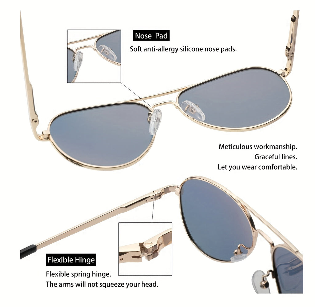 Men Women Polarized Sunglasses, Stylish Shades 59 MM, Driving, Outdoor Activities