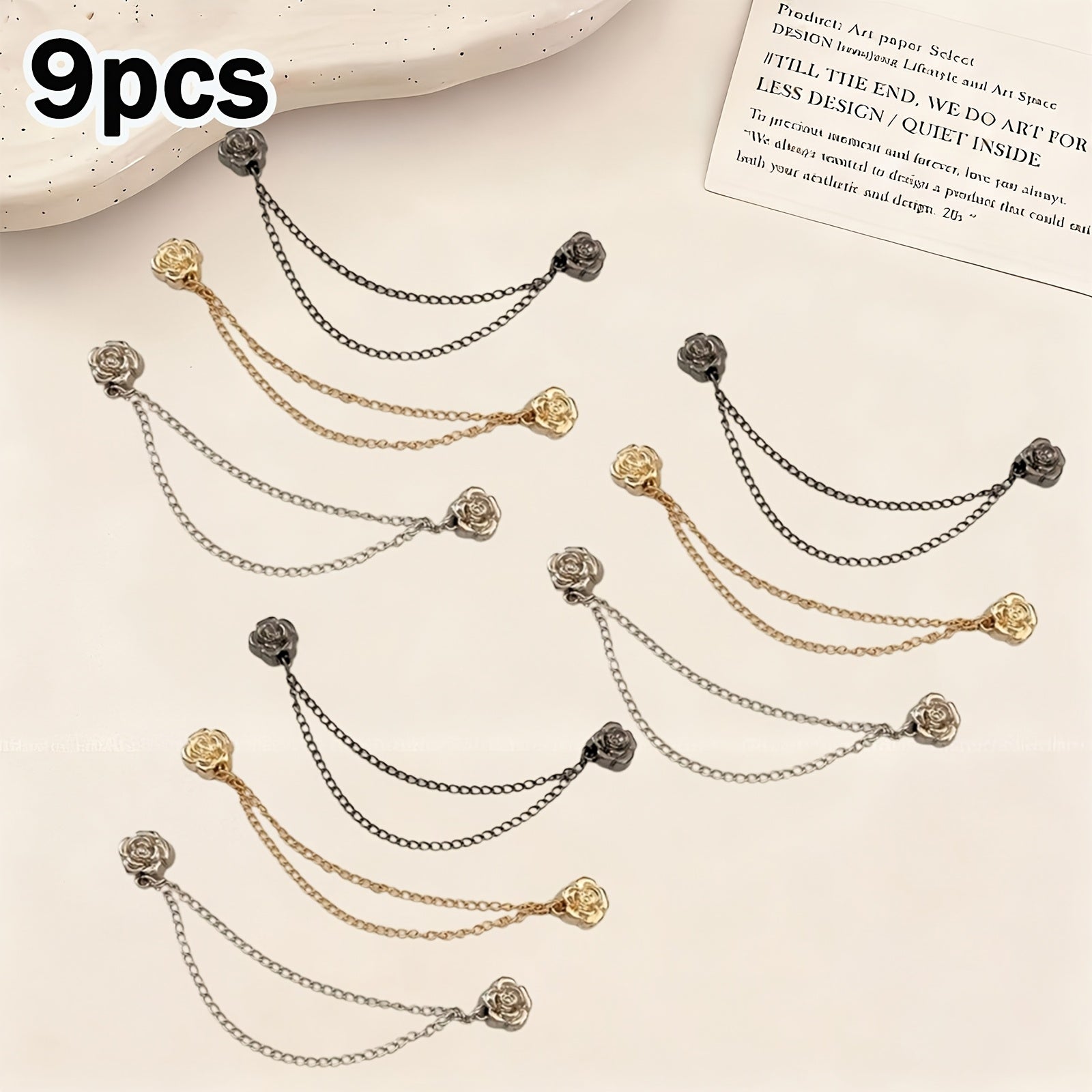 [9pcs Camellia T-Shirt] 9pcs Camellia T-Shirt With Adjustable Sleeve Straps And Snaps To Prevent The Hem/Sleeves From Being Too Long And To Provide An Adjustable Fit, Including Short Sleeves, Elegant Fastenings, And A Durable Design
