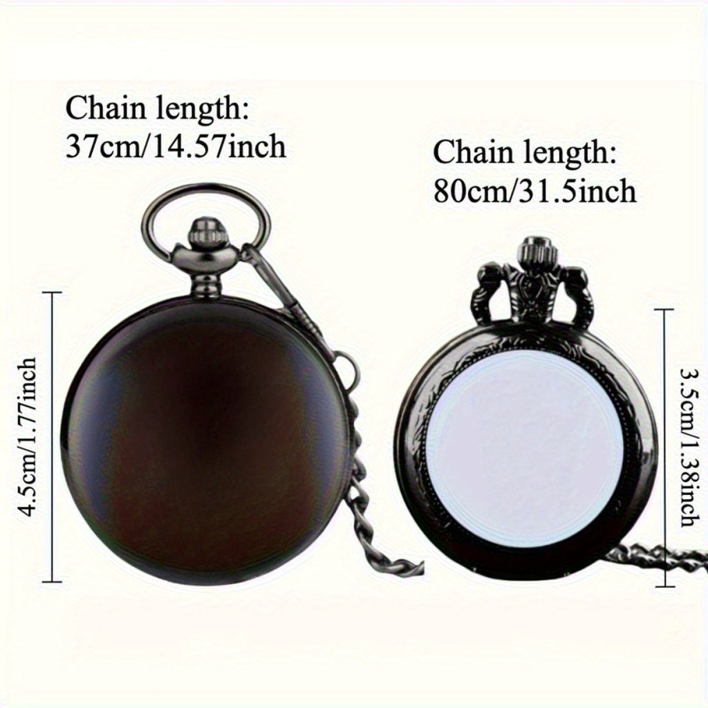 10pcs/Pack Random Send Classical Round Pocket Watches, Best Present for Son Brother Grandson Dad Husband Nephew Lover Etc., Birthday Hallowmas Christmas New Year Father'S Day Anniversary Gifts