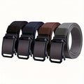 4pcs Automatic Buckle Adjustable Waistband, Made Of Soft Nylon Material That Is Sturdy, Stretch Resistant, And Wear-resistant. Suitable for Jeans, Work Pants, Casual Pants, And Skirts, It Can Be Used for Both Commuting And Leisure - Unisex