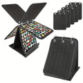 Portable Badge Storage Rack with 5 Pages, Felt Pin Display Holder with 3-Ring Binder Design, Detachable Jewelry Organizer for Badges, Brooches, And Earrings