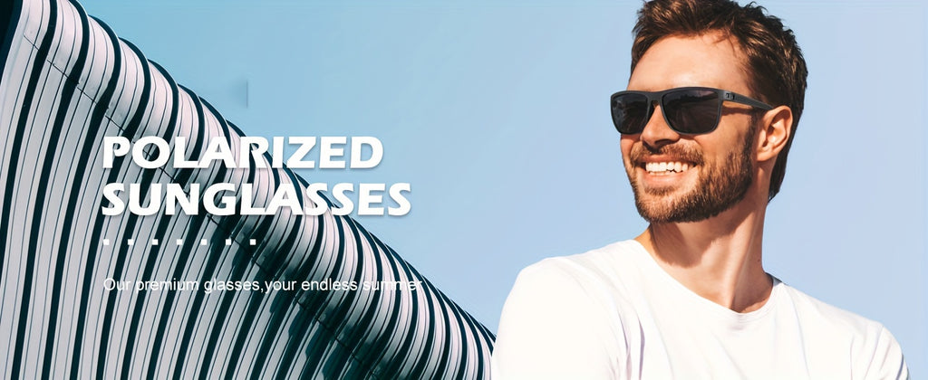 [3 PACK] Polarized Men's And Women's Fashion Glasses, Lightweight Classic Square Men's Sports Fashion Glasses Daily Sports Accessories Suitable for Golf Running Fishing Birthday Gift Holiday Preferences