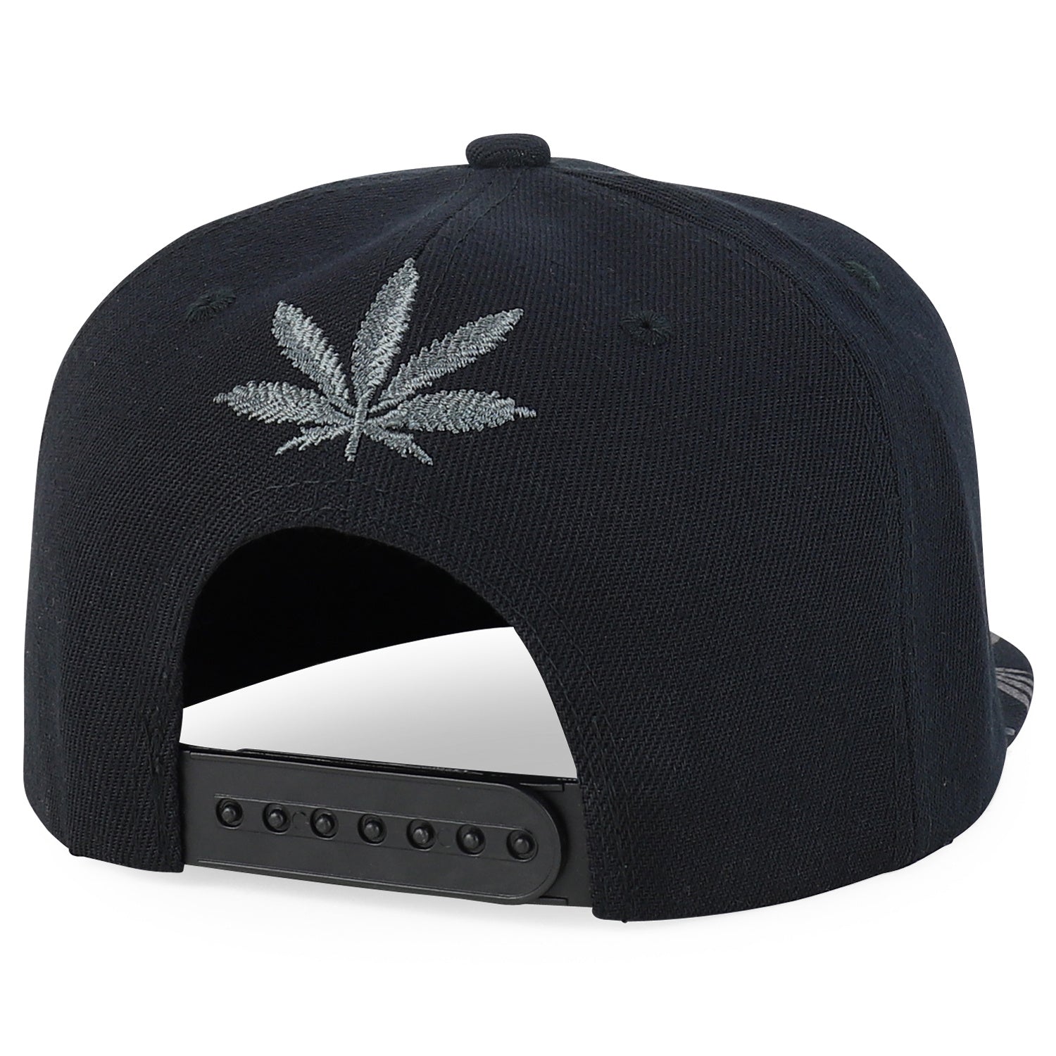 Rasta MJ Leaf 3D Embroidered Flat Bill Snapback Cap