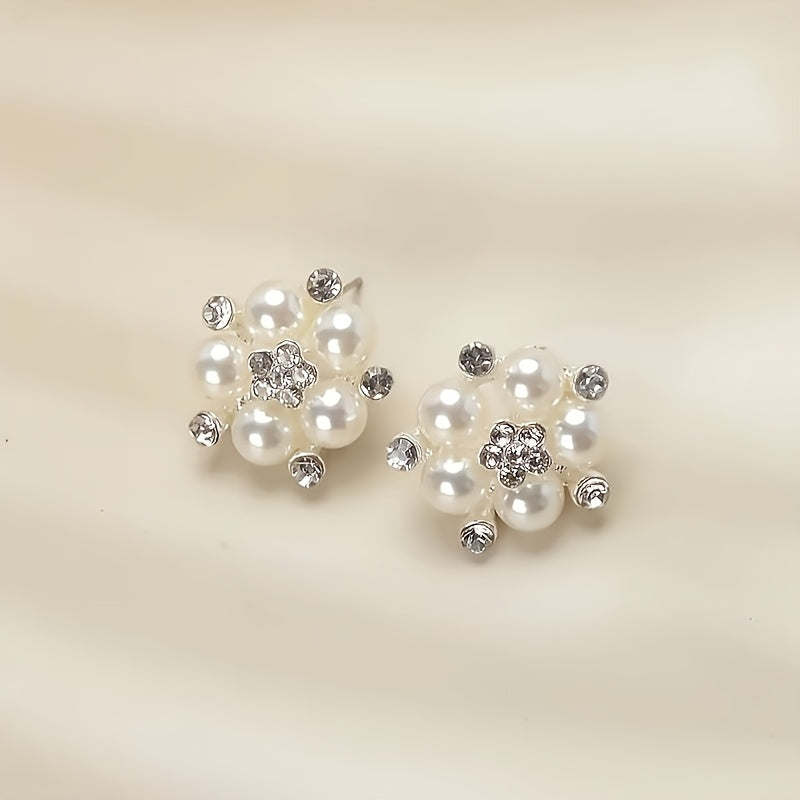 Bridal Jewelry Beads Necklace, High End And Luxurious, One Necklace+one Pair Of Earrings, Wedding Dress Accessories, Stage Performance, Evening Party Necklace