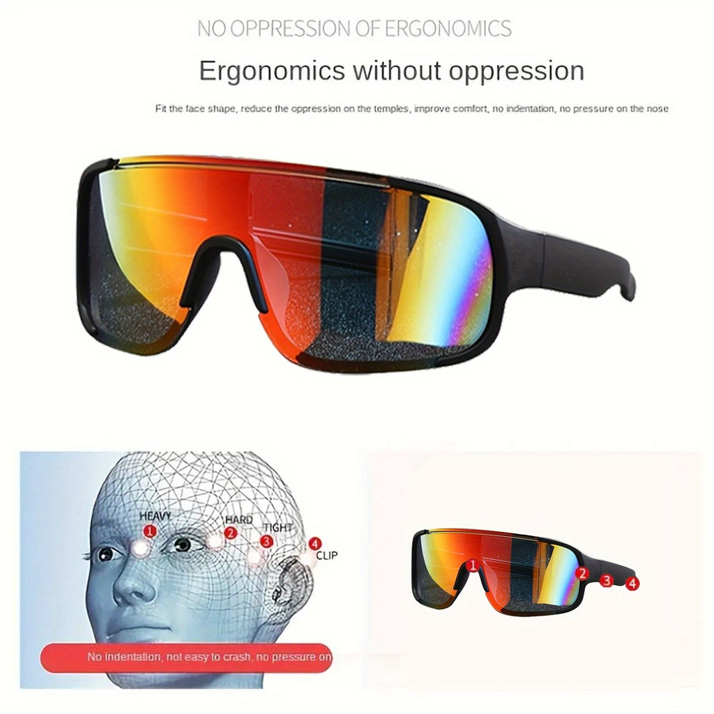 12/6 Pairs Of Men's And Women's Fashionable Sports Glasses - Lightweight PC Frame, UV Resistant, Durable, Anti Glare, High-definition Lenses - Suitable for Activities And Driving, Glasses Accessories