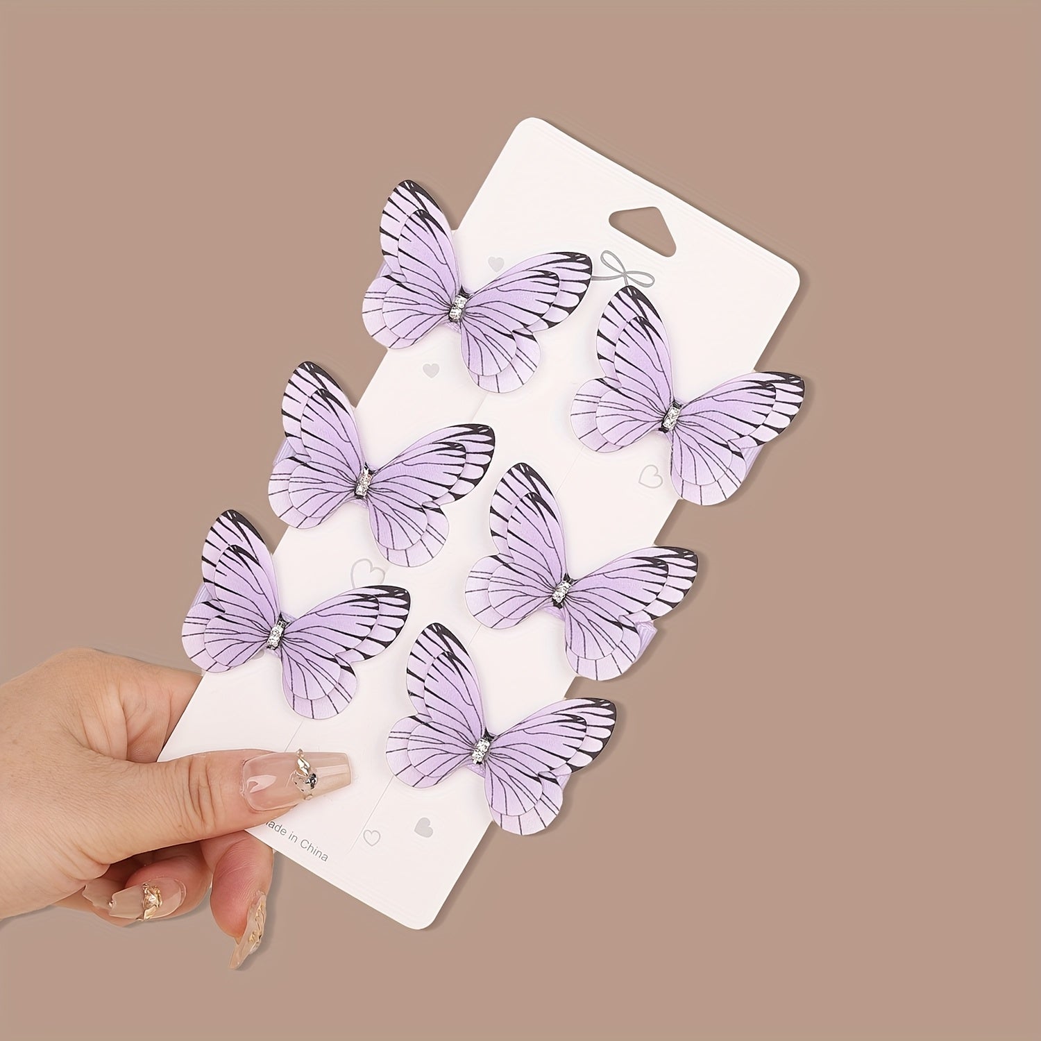 12pcs/set New Luxury Shiny Sequin Double-layer Butterfly Clip, Women'S Fashionable Double-layer Acrylic Butterfly Hair Clip, Suitable For Daily And Holiday Party Wear, Women'S Y2k Headwear Hair Accessories