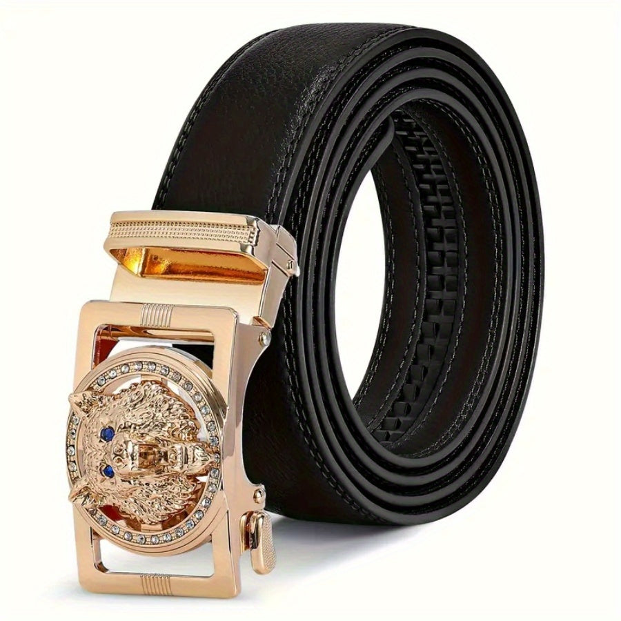 Multicolour Stylish Metal Buckle Belt for Men and Women - Fashionable Daily Decoration Jeans Belt with Automatic Buckle - Perfect Accessory for Business and Casual Accasions