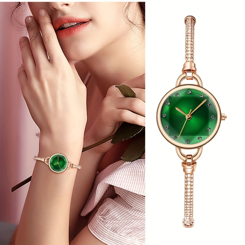 Jewelrywe Petite Bracelet Watch For Women Dress Analog Hexagonal Ladies Watch