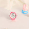Easy Fashion Ring Watch Large Digital Dial Elastic Watch Band Ring Ring Handmade Ring Watch for Men And Women
