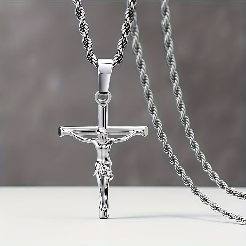 [Great Gift Item] High Quality Cross Necklace, Exquisite And Cute, Suitable For Both Men And Women, With Exquisite Workmanship, Professional And High-Quality, Safe Necklace, Exquisite Necklace, A Great Gift Item. The Total Weight Of The Product Is 6.96 Gr