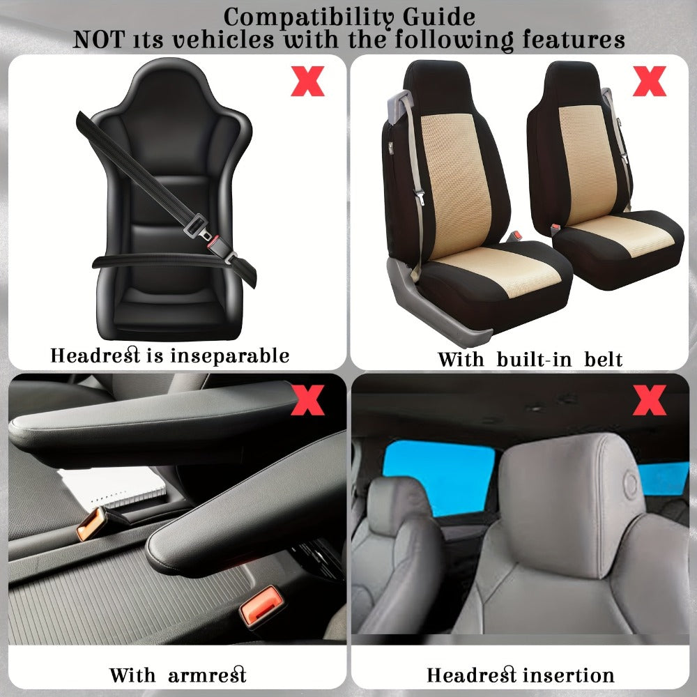 47 Car Seat Cover Full Set Car Seat Covers for Car Front Rear Seat Cover Fluffy Steering Wheel Cover Seat Belt Automotive Floor Mats Car Air Conditioner Decoration Strip Car Accessories Women