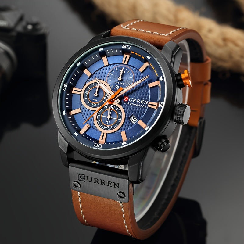 [Men | Quartz] Chronograph Sport Men Watches | Men's Wrist Date Quartz Wristwatch