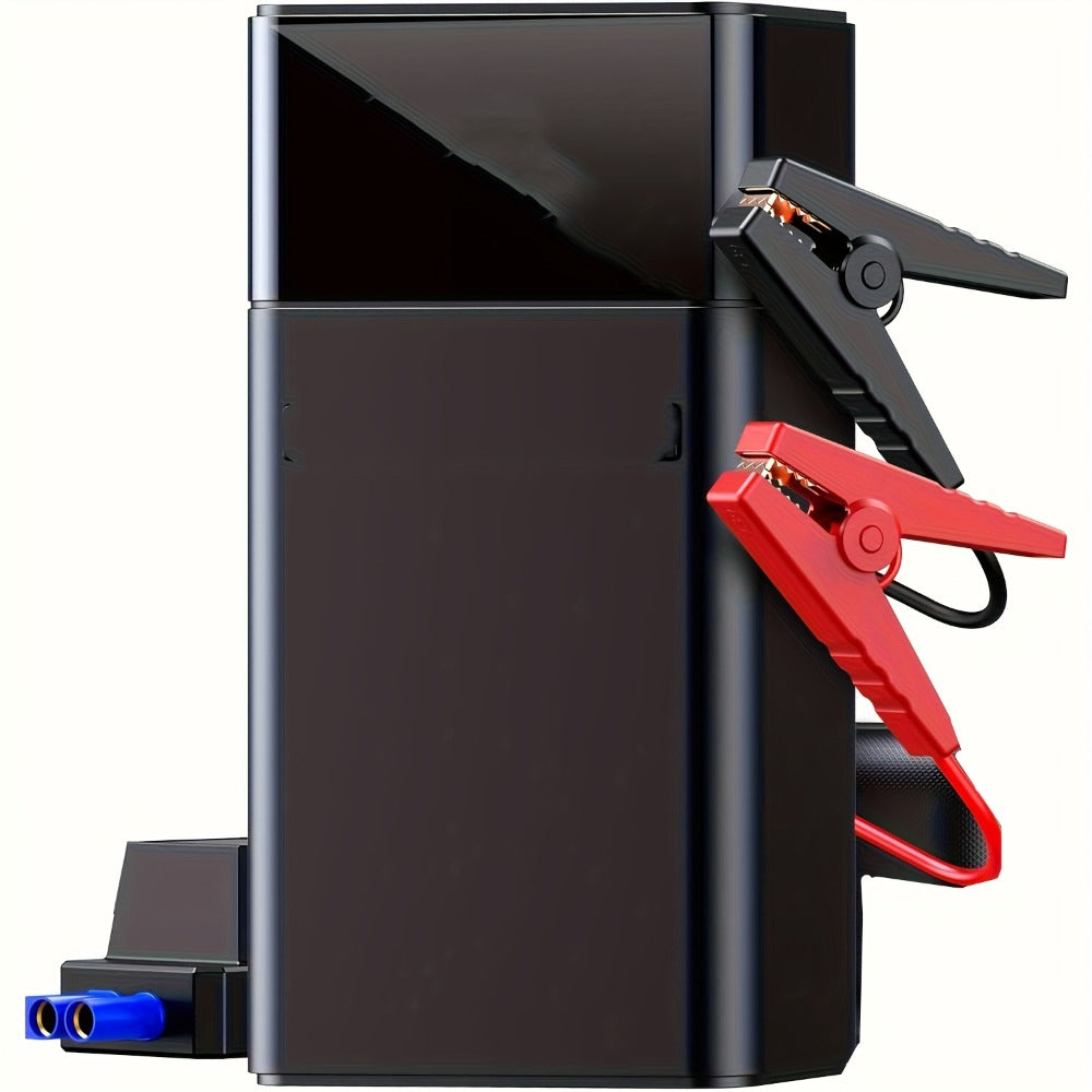 [Portable Car Jump Starter] 10000upgrade 7-in-1 Multi-Functional Emergency Jump Starter, Portable Car Battery Starter, Suitable For 2.64-Gallon Gasoline Or 2.38-Gallon Diesel Batteries, LED Emergency Lights, And Car Emergency Tools