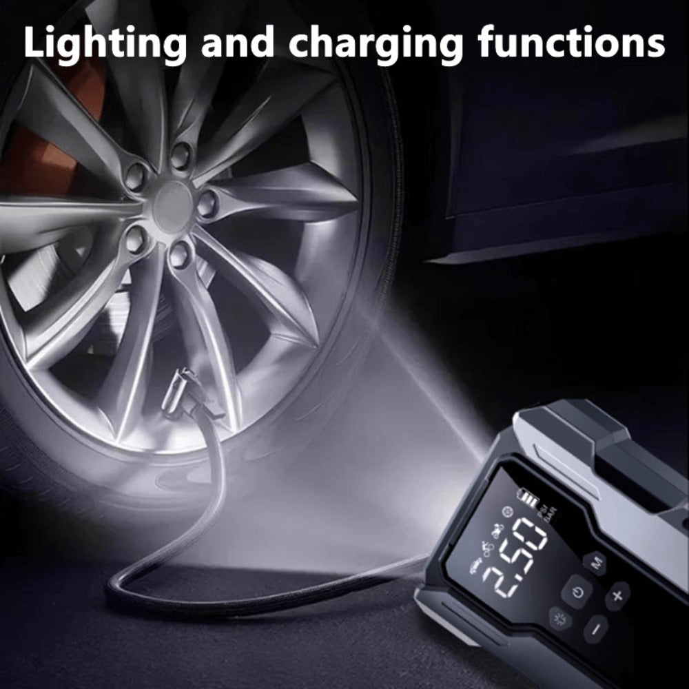[Portable Car Jump Starter] 10000upgrade 7-in-1 Multi-Functional Emergency Jump Starter, Portable Car Battery Starter, Suitable For 2.64-Gallon Gasoline Or 2.38-Gallon Diesel Batteries, LED Emergency Lights, And Car Emergency Tools