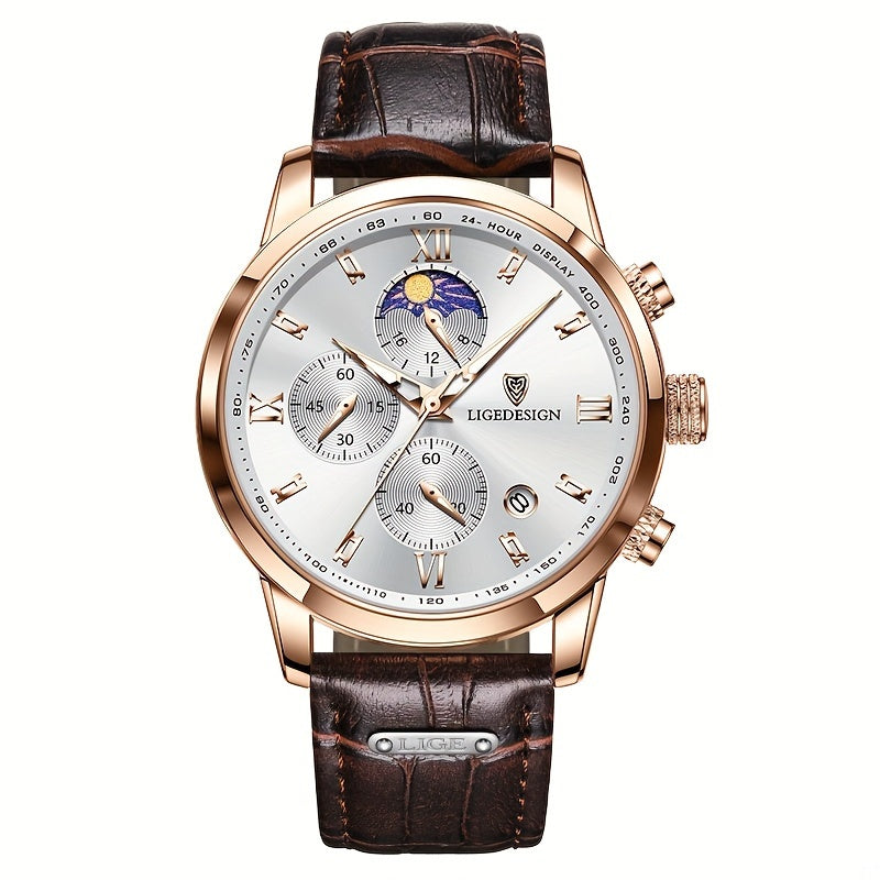 Sport Waterproof Men'S Quartz Watches, Chronograph Luminous Calendar Student Watch, Halloween Gift For Women And Men