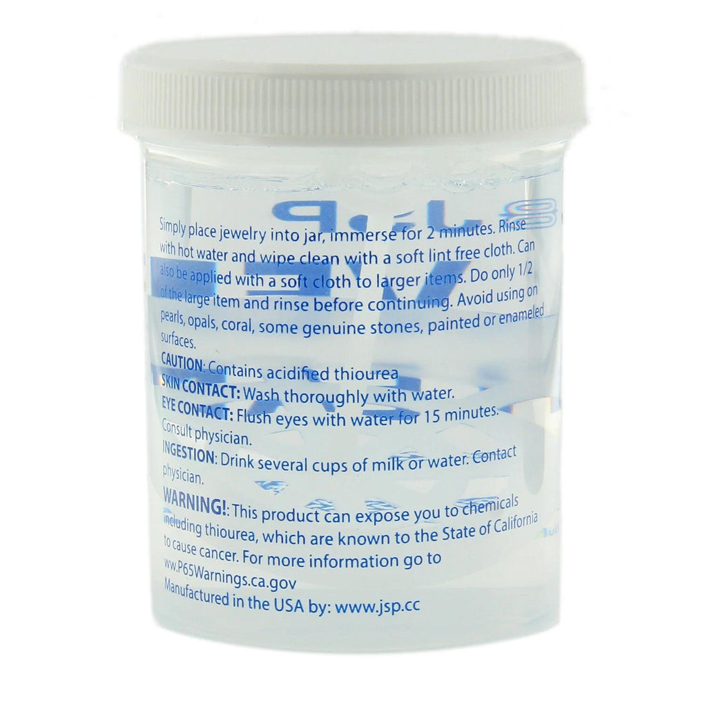 Sterling & Silver Dip Cleaner Tarnish Remover 925 Jewelry Cleaning Solution 8oz JSP
