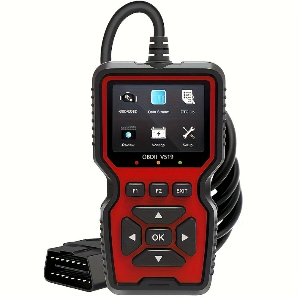 2024 Advanced V519 OBD2 Scanner Tool - Professional Code Reader & Scan Tool for Live Data, Check Engine Light, And Diagnostic Code Reading - Ideal for Mechanics And Car Owners