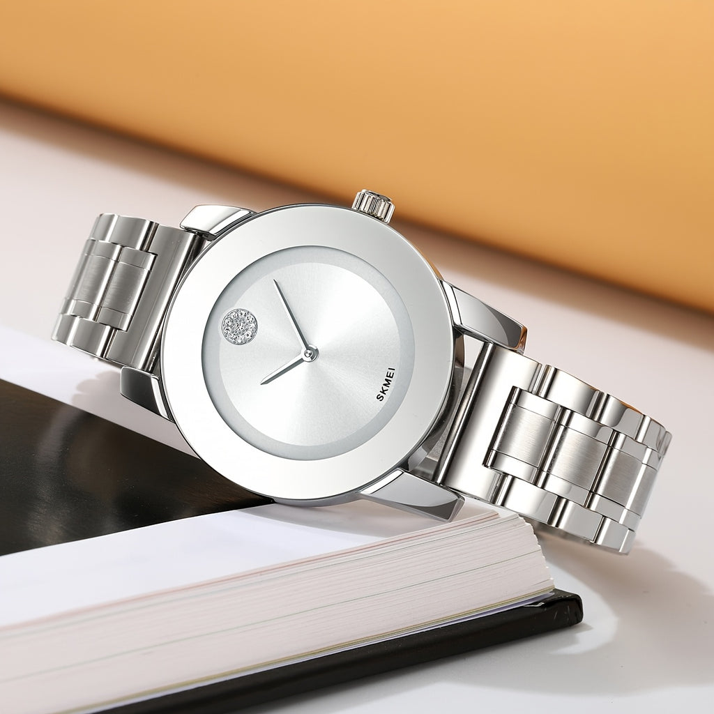Stylish Women'S Quartz Watch with a Round Dial, Suitable for Parties And Everyday Wear. This Accessory Is Perfect for Enhancing Outfits And Makes a Great Birthday Gift