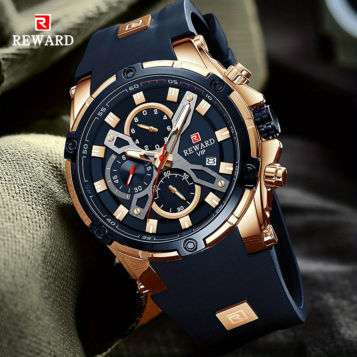 REWARD Casual Sport Watches for Men Top Brand Luxury Wrist Watch for Man Clock Fashion Chronograph Wristwatch