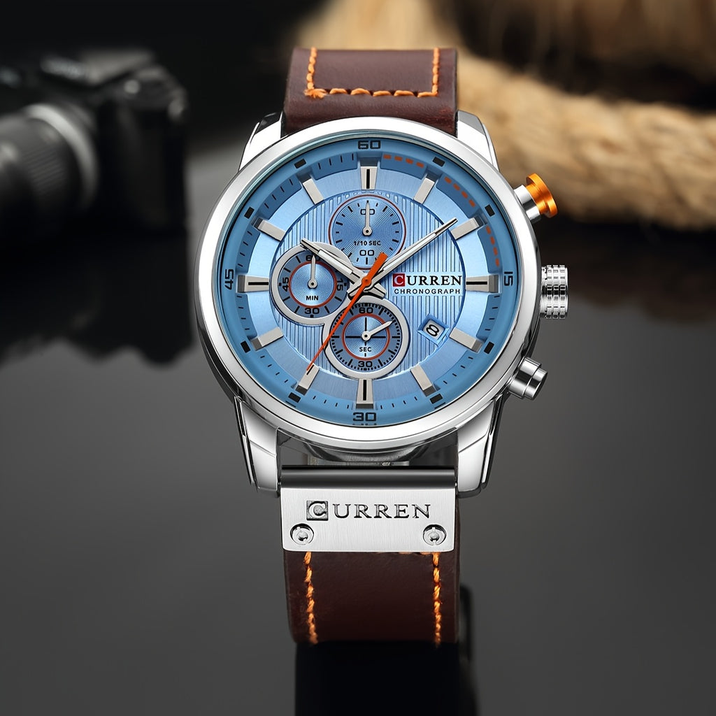 [Men | Quartz] Chronograph Sport Men Watches | Men's Wrist Date Quartz Wristwatch