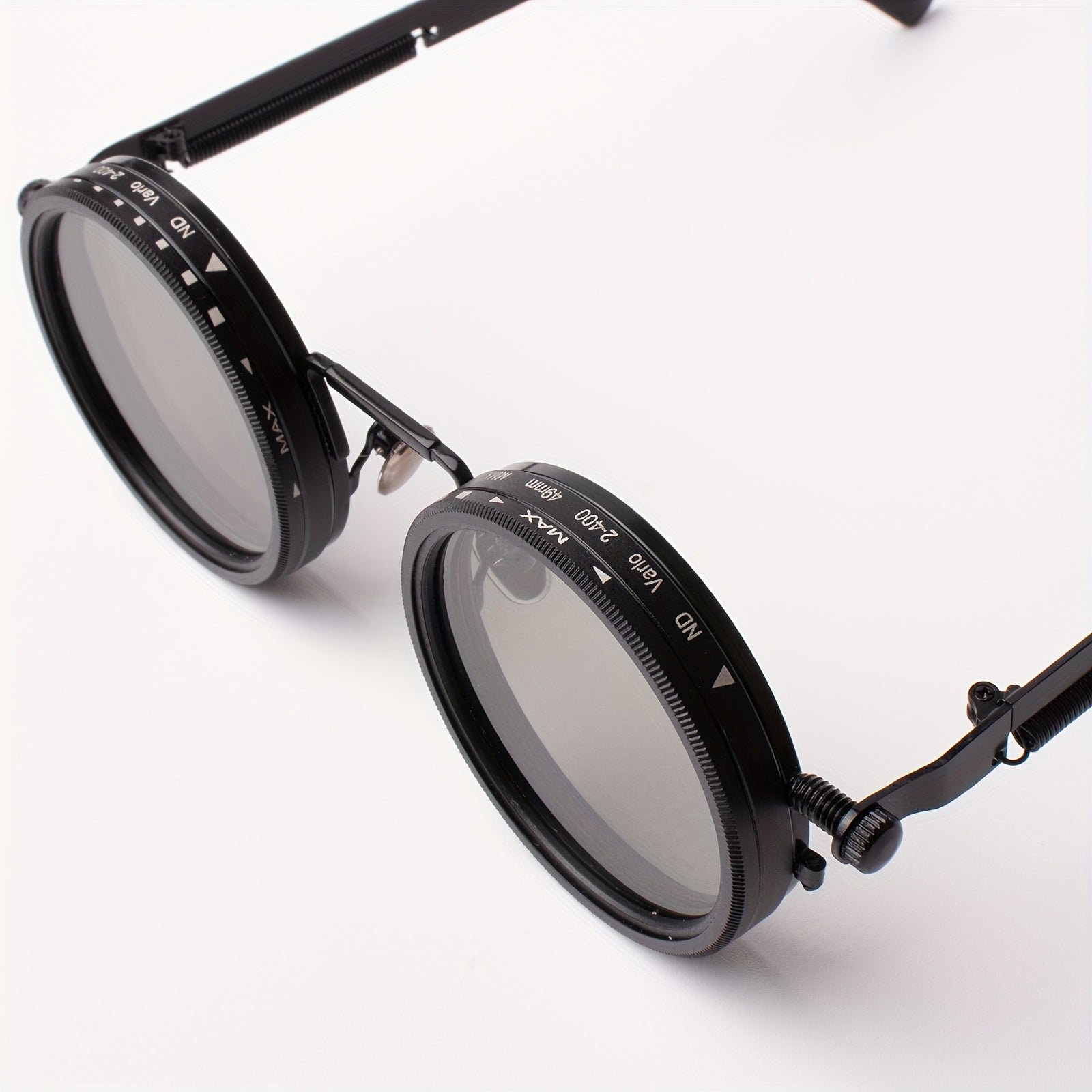 Industrial Punk Style Rotating Dimming Fashion Glasses, Spring Temple, Rotating Dimming, Flexible Adaptation to a Variety of Scenes, High Fashion