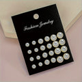 114pcs Stylish Imitation Pearl And Rhinestone Earring Jewelry Collection Ideal for Women'S Gifts, Perfect for Everyday Use, Vacations, Dates, And Parties. (Box Not Included)