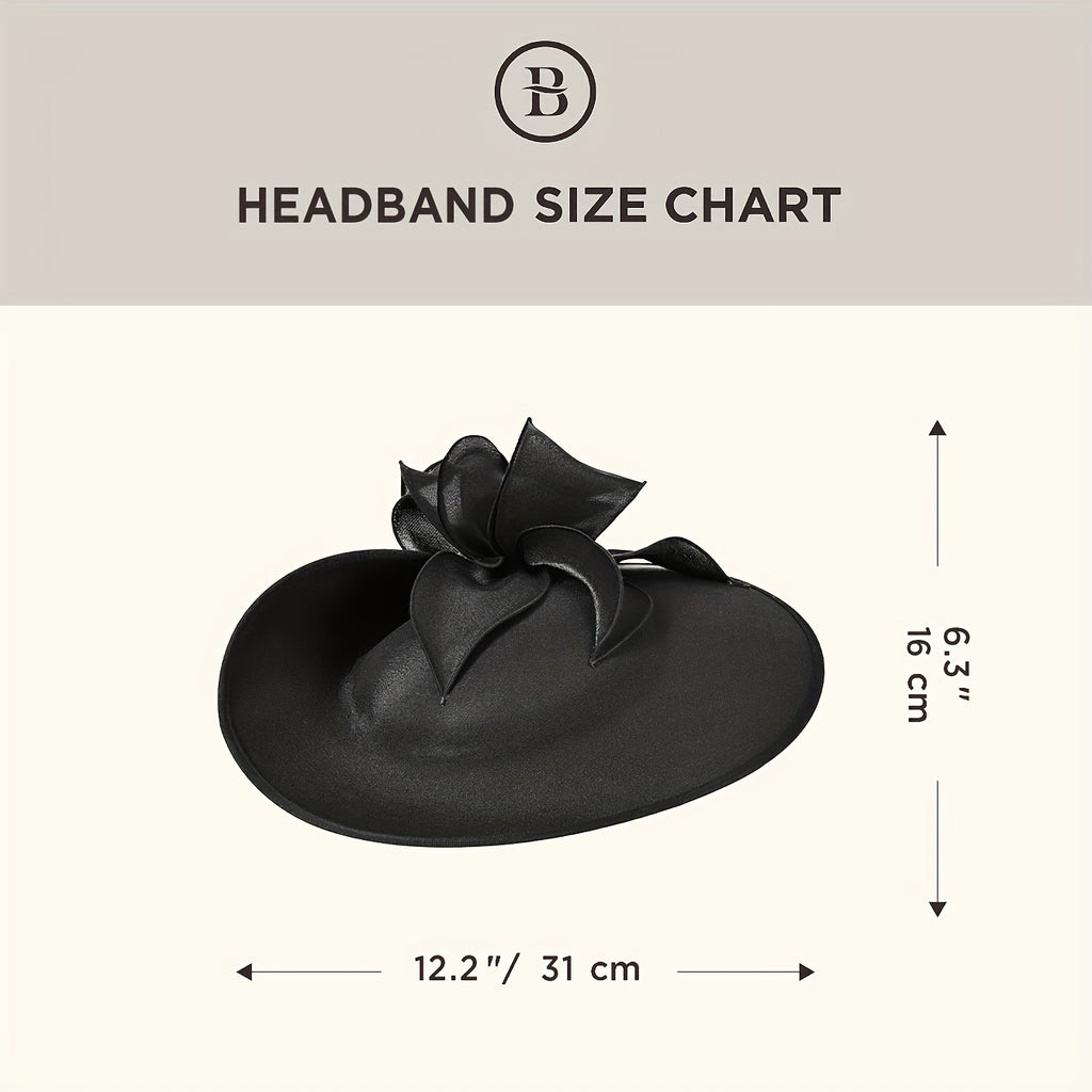 Derby Hats for Women - Fascinators Tea Party Hats Headband Wide Brim Fascinator for Wedding Cocktail